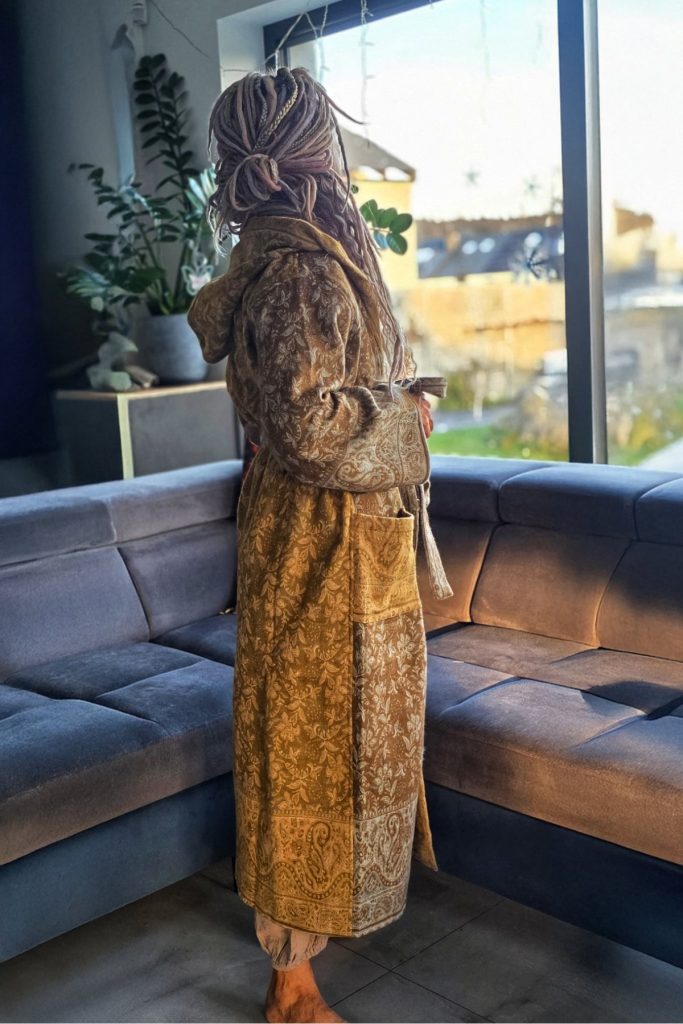 Płaszcz / kimono w roślinny wzór [kolor 3]